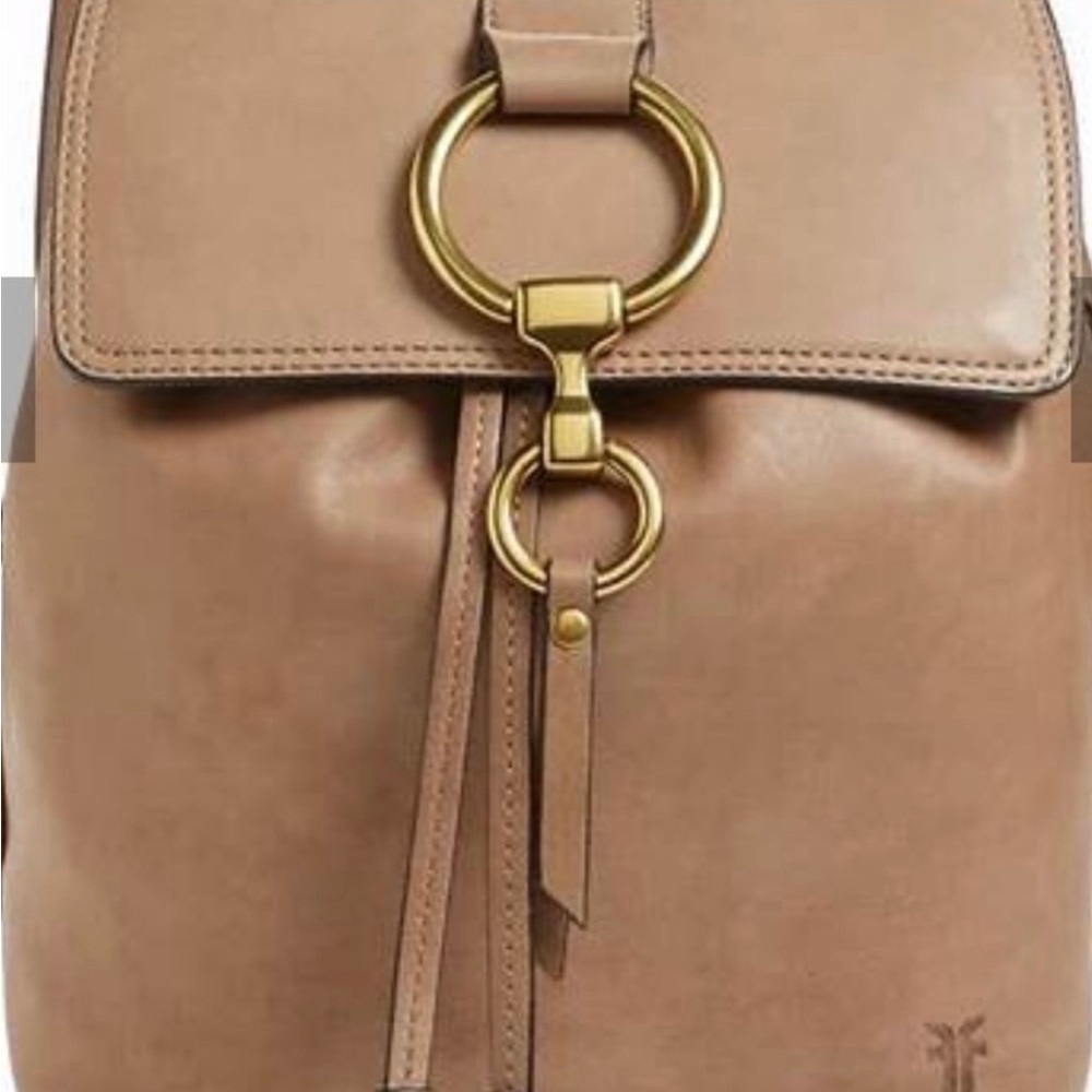 FRYE Ilana leather backpack light tan EUC